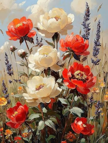 Diamond Painting Erwachsene, Diamond Painting Blume Crystal Art Blumen Muster 5D DIY Diamant Malerei Cross Stitch Stickerei Basteln Erwachsene Set für Deko Wohnzimmer, Geschenke 90×120cm -ly25082G4 Diamond Painting Erwachsene, Diamond Painting Blume Crystal Art Blumen Muster 5D DIY Diamant Malerei Cross Stitch Stickerei Basteln Erwachsene Set für Deko Wohnzimmer, Geschenke 90×120cm -ly25082G4 von LUOLYYEI