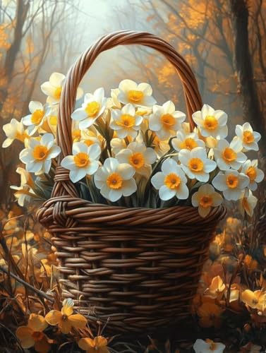 Diamond Painting Erwachsene, Diamond Painting Blume Crystal Art Herbst Muster 5D DIY Diamant Malerei Cross Stitch Stickerei Basteln Erwachsene Set für Deko Wohnzimmer, Geschenke 100x135cm -ly2508210 von LUOLYYEI