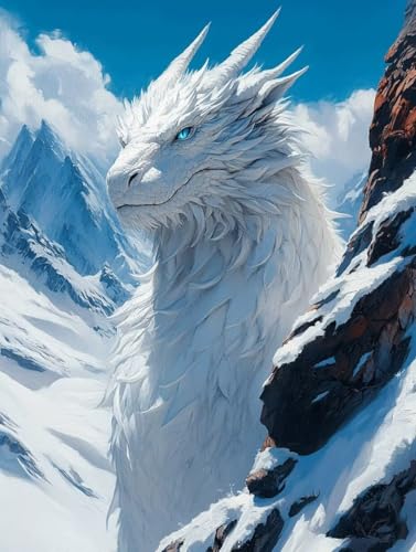 Diamond Painting Erwachsene, Diamond Painting Drachen Crystal Art Winter Muster 5D DIY Diamant Malerei Cross Stitch Stickerei Basteln Erwachsene Set für Deko Wohnzimmer, Geschenke 50x70cm -ly250823O Diamond Painting Erwachsene, Diamond Painting Drachen Crystal Art Winter Muster 5D DIY Diamant Malerei Cross Stitch Stickerei Basteln Erwachsene Set für Deko Wohnzimmer, Geschenke 50x70cm -ly250823O von LUOLYYEI