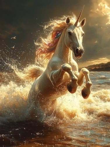 Diamond Painting Erwachsene, Diamond Painting Einhorn Crystal Art Meer Muster 5D DIY Diamant Malerei Cross Stitch Stickerei Basteln Erwachsene Set für Deko Wohnzimmer, Geschenke 30x40cm -ly25082R7 Diamond Painting Erwachsene, Diamond Painting Einhorn Crystal Art Meer Muster 5D DIY Diamant Malerei Cross Stitch Stickerei Basteln Erwachsene Set für Deko Wohnzimmer, Geschenke 30x40cm -ly25082R7 von LUOLYYEI