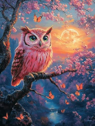 Diamond Painting Erwachsene, Diamond Painting Eule Crystal Art Blume Muster 5D DIY Diamant Malerei Cross Stitch Stickerei Basteln Erwachsene Set für Deko Wohnzimmer, Geschenke 40x50 cm -ly2508292 Diamond Painting Erwachsene, Diamond Painting Eule Crystal Art Blume Muster 5D DIY Diamant Malerei Cross Stitch Stickerei Basteln Erwachsene Set für Deko Wohnzimmer, Geschenke 40x50 cm -ly2508292 von LUOLYYEI