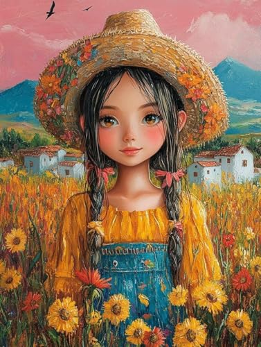 Diamond Painting Erwachsene, Diamond Painting Frau Crystal Art Sonnenblume Muster 5D DIY Diamant Malerei Cross Stitch Stickerei Basteln Erwachsene Set für Deko Wohnzimmer, Geschenke 50×70cm -ly250828N Diamond Painting Erwachsene, Diamond Painting Frau Crystal Art Sonnenblume Muster 5D DIY Diamant Malerei Cross Stitch Stickerei Basteln Erwachsene Set für Deko Wohnzimmer, Geschenke 50×70cm -ly250828N von LUOLYYEI