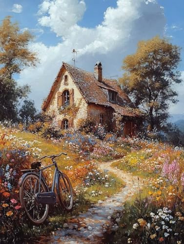 Diamond Painting Erwachsene, Diamond Painting Häuser Crystal Art Landschaft Muster 5D DIY Diamant Malerei Cross Stitch Stickerei Basteln Erwachsene Set für Deko Wohnzimmer 100x135 cm -ly250821X Diamond Painting Erwachsene, Diamond Painting Häuser Crystal Art Landschaft Muster 5D DIY Diamant Malerei Cross Stitch Stickerei Basteln Erwachsene Set für Deko Wohnzimmer 100x135 cm -ly250821X von LUOLYYEI