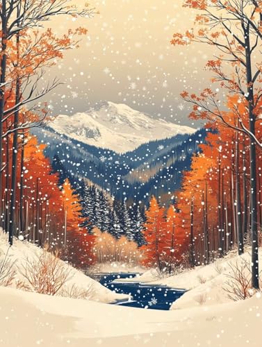 Diamond Painting Erwachsene, Diamond Painting Herbst Crystal Art Berg Muster 5D DIY Diamant Malerei Cross Stitch Stickerei Basteln Erwachsene Set für Deko Wohnzimmer, Geschenke 90x120cm -ly25082NJ Diamond Painting Erwachsene, Diamond Painting Herbst Crystal Art Berg Muster 5D DIY Diamant Malerei Cross Stitch Stickerei Basteln Erwachsene Set für Deko Wohnzimmer, Geschenke 90x120cm -ly25082NJ von LUOLYYEI