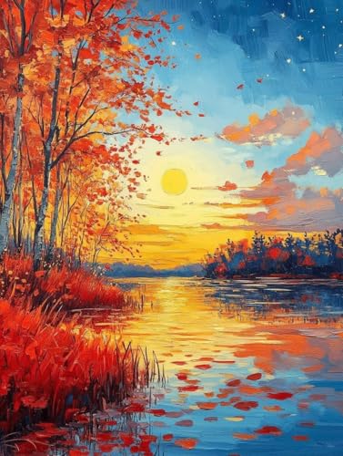 Diamond Painting Erwachsene, Diamond Painting Herbst Crystal Art Sonne Muster 5D DIY Diamant Malerei Cross Stitch Stickerei Basteln Erwachsene Set für Deko Wohnzimmer, Geschenke 50×70cm -ly2508264 Diamond Painting Erwachsene, Diamond Painting Herbst Crystal Art Sonne Muster 5D DIY Diamant Malerei Cross Stitch Stickerei Basteln Erwachsene Set für Deko Wohnzimmer, Geschenke 50×70cm -ly2508264 von LUOLYYEI