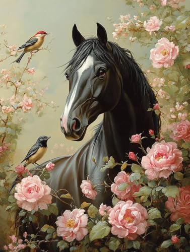 Diamond Painting Erwachsene, Diamond Painting Horse Crystal Art Vogel Muster 5D DIY Diamant Malerei Cross Stitch Stickerei Basteln Erwachsene Set für Deko Wohnzimmer, Geschenke 50x70 cm -ly25082A0 Diamond Painting Erwachsene, Diamond Painting Horse Crystal Art Vogel Muster 5D DIY Diamant Malerei Cross Stitch Stickerei Basteln Erwachsene Set für Deko Wohnzimmer, Geschenke 50x70 cm -ly25082A0 von LUOLYYEI