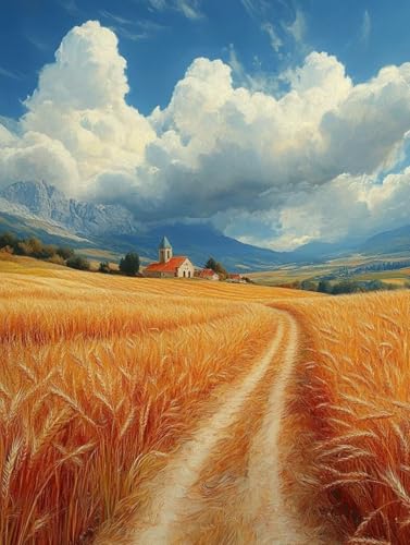 Diamond Painting Erwachsene, Diamond Painting Landschaft Crystal Art Weizenfeld Muster 5D DIY Diamant Malerei Cross Stitch Stickerei Basteln Erwachsene Set für Deko Wohnzimmer 90×120cm -ly2508226 Diamond Painting Erwachsene, Diamond Painting Landschaft Crystal Art Weizenfeld Muster 5D DIY Diamant Malerei Cross Stitch Stickerei Basteln Erwachsene Set für Deko Wohnzimmer 90×120cm -ly2508226 von LUOLYYEI