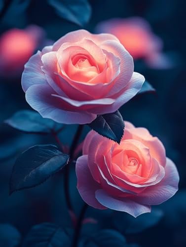 Diamond Painting Erwachsene, Diamond Painting Rose Crystal Art Blume Muster 5D DIY Diamant Malerei Cross Stitch Stickerei Basteln Erwachsene Set für Deko Wohnzimmer, Geschenke 100×135cm -ly250827A von LUOLYYEI