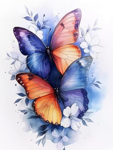 Diamond Painting Erwachsene, Diamond Painting Schmetterling Crystal Art Blume Muster 5D DIY Diamant Malerei Cross Stitch Stickerei Basteln Erwachsene Set für Deko Wohnzimmer 100×135cm -ly25082EL Diamond Painting Erwachsene, Diamond Painting Schmetterling Crystal Art Blume Muster 5D DIY Diamant Malerei Cross Stitch Stickerei Basteln Erwachsene Set für Deko Wohnzimmer 100×135cm -ly25082EL von LUOLYYEI