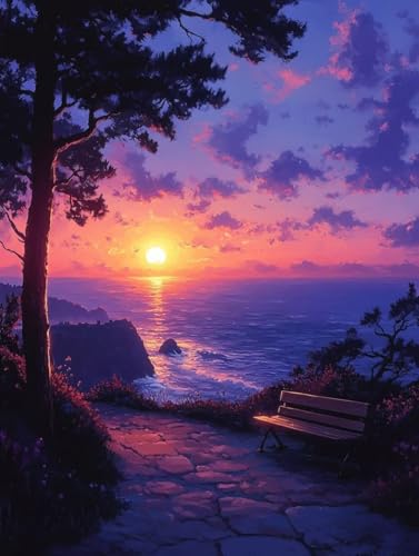 Diamond Painting Erwachsene, Diamond Painting Sonnenuntergang Crystal Art Landschaft Muster 5D DIY Diamant Malerei Cross Stitch Stickerei Basteln Erwachsene Set für Deko Wohnzimmer 40×50cm -ly2508216 Diamond Painting Erwachsene, Diamond Painting Sonnenuntergang Crystal Art Landschaft Muster 5D DIY Diamant Malerei Cross Stitch Stickerei Basteln Erwachsene Set für Deko Wohnzimmer 40×50cm -ly2508216 von LUOLYYEI