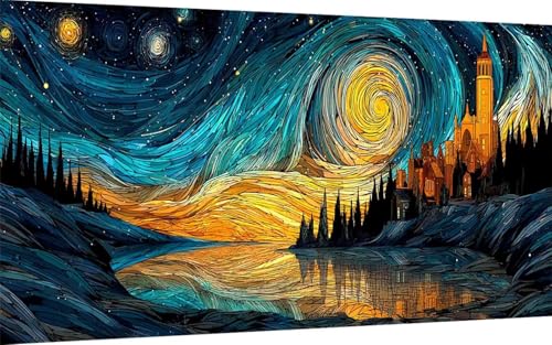 Diamond Painting Erwachsene, Diamond Painting Sternenhimmel Crystal Art Häuser Muster 5D DIY Diamant Malerei Cross Stitch Stickerei Basteln Erwachsene Set für Deko Wohnzimmer 80x160 cm -ly2507V3 Diamond Painting Erwachsene, Diamond Painting Sternenhimmel Crystal Art Häuser Muster 5D DIY Diamant Malerei Cross Stitch Stickerei Basteln Erwachsene Set für Deko Wohnzimmer 80x160 cm -ly2507V3 von LUOLYYEI