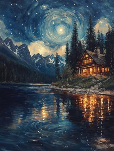 Diamond Painting Erwachsene, Diamond Painting Sternenhimmel Crystal Art Landschaft Muster 5D DIY Diamant Malerei Cross Stitch Stickerei Basteln Erwachsene Set für Deko Wohnzimmer 60×80cm -ly250821Z Diamond Painting Erwachsene, Diamond Painting Sternenhimmel Crystal Art Landschaft Muster 5D DIY Diamant Malerei Cross Stitch Stickerei Basteln Erwachsene Set für Deko Wohnzimmer 60×80cm -ly250821Z von LUOLYYEI