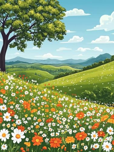Diamond Painting Erwachsene, Diamond Painting Wiese Crystal Art Landschaft Muster 5D DIY Diamant Malerei Cross Stitch Stickerei Basteln Erwachsene Set für Deko Wohnzimmer 40x50 cm -ly250820PQR9 Diamond Painting Erwachsene, Diamond Painting Wiese Crystal Art Landschaft Muster 5D DIY Diamant Malerei Cross Stitch Stickerei Basteln Erwachsene Set für Deko Wohnzimmer 40x50 cm -ly250820PQR9 von LUOLYYEI