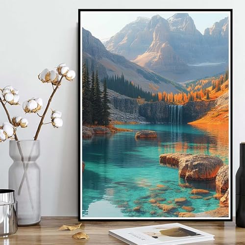 Diamond Painting Herbst Diamond Painting XXL 100x135 cm, 5D Crystal Art Berg Muster DIY Runden Steine Vollbohrer Mosaik Bastelset Erwachsene für Zimmer Deko Wohnzimmer, Geschenke für Frauen -ly25082J5 Diamond Painting Herbst Diamond Painting XXL 100x135 cm, 5D Crystal Art Berg Muster DIY Runden Steine Vollbohrer Mosaik Bastelset Erwachsene für Zimmer Deko Wohnzimmer, Geschenke für Frauen -ly25082J5 von LUOLYYEI
