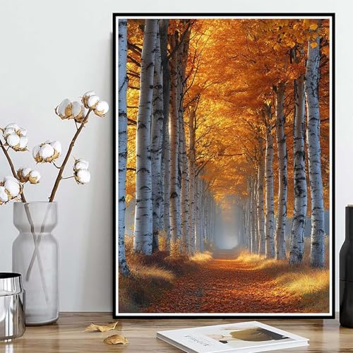 Diamond Painting Herbst Diamond Painting XXL 30×40cm, 5D Crystal Art Landschaft Muster DIY Runden Steine Vollbohrer Mosaik Bastelset Erwachsene für Zimmer Deko Wohnzimmer, Geschenke -ly25082G6AAM Diamond Painting Herbst Diamond Painting XXL 30×40cm, 5D Crystal Art Landschaft Muster DIY Runden Steine Vollbohrer Mosaik Bastelset Erwachsene für Zimmer Deko Wohnzimmer, Geschenke -ly25082G6AAM von LUOLYYEI