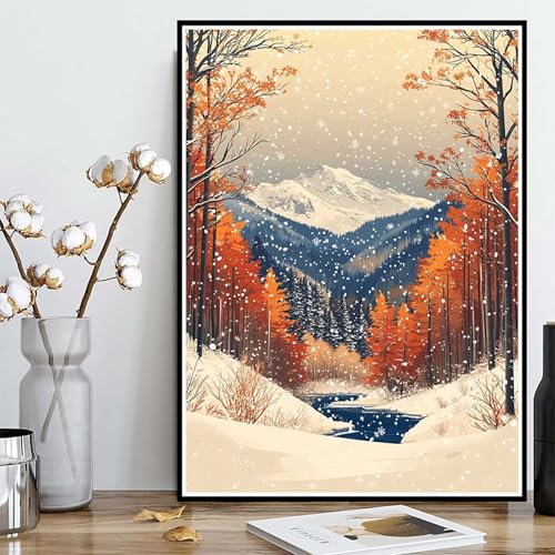 Diamond Painting Herbst Diamond Painting XXL 40x50cm, 5D Crystal Art Berg Muster DIY Runden Steine Vollbohrer Mosaik Bastelset Erwachsene für Zimmer Deko Wohnzimmer, Geschenke für Frauen -ly25082VT Diamond Painting Herbst Diamond Painting XXL 40x50cm, 5D Crystal Art Berg Muster DIY Runden Steine Vollbohrer Mosaik Bastelset Erwachsene für Zimmer Deko Wohnzimmer, Geschenke für Frauen -ly25082VT von LUOLYYEI