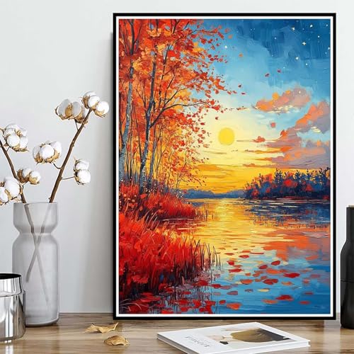 Diamond Painting Herbst Diamond Painting XXL 60×80cm, 5D Crystal Art Sonne Muster DIY Runden Steine Vollbohrer Mosaik Bastelset Erwachsene für Zimmer Deko Wohnzimmer, Geschenke für Frauen -ly2508274 Diamond Painting Herbst Diamond Painting XXL 60×80cm, 5D Crystal Art Sonne Muster DIY Runden Steine Vollbohrer Mosaik Bastelset Erwachsene für Zimmer Deko Wohnzimmer, Geschenke für Frauen -ly2508274 von LUOLYYEI
