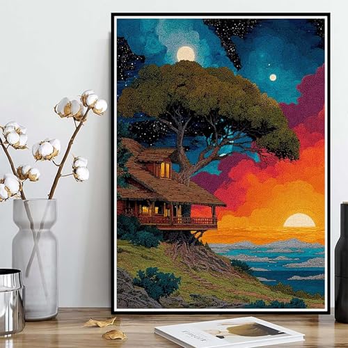 Diamond Painting Landschaft Diamond Painting XXL 100x135 cm, 5D Crystal Art Natur Muster DIY Runden Steine Vollbohrer Mosaik Bastelset Erwachsene für Zimmer Deko Wohnzimmer, Geschenke -ly2508294 Diamond Painting Landschaft Diamond Painting XXL 100x135 cm, 5D Crystal Art Natur Muster DIY Runden Steine Vollbohrer Mosaik Bastelset Erwachsene für Zimmer Deko Wohnzimmer, Geschenke -ly2508294 von LUOLYYEI