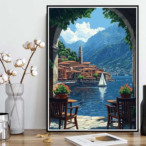 Diamond Painting Landschaft Diamond Painting XXL 90×120cm, 5D Crystal Art Berg Muster DIY Runden Steine Vollbohrer Mosaik Bastelset Erwachsene für Zimmer Deko Wohnzimmer, Geschenke -ly25082Z44U4 Diamond Painting Landschaft Diamond Painting XXL 90×120cm, 5D Crystal Art Berg Muster DIY Runden Steine Vollbohrer Mosaik Bastelset Erwachsene für Zimmer Deko Wohnzimmer, Geschenke -ly25082Z44U4 von LUOLYYEI
