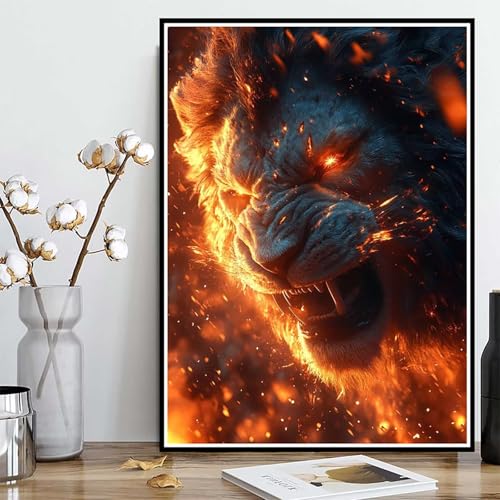 Diamond Painting Löwe Diamond Painting XXL 60x80cm, 5D Crystal Art Tier Muster DIY Runden Steine Vollbohrer Mosaik Bastelset Erwachsene für Zimmer Deko Wohnzimmer, Geschenke für Frauen -ly2508213 Diamond Painting Löwe Diamond Painting XXL 60x80cm, 5D Crystal Art Tier Muster DIY Runden Steine Vollbohrer Mosaik Bastelset Erwachsene für Zimmer Deko Wohnzimmer, Geschenke für Frauen -ly2508213 von LUOLYYEI