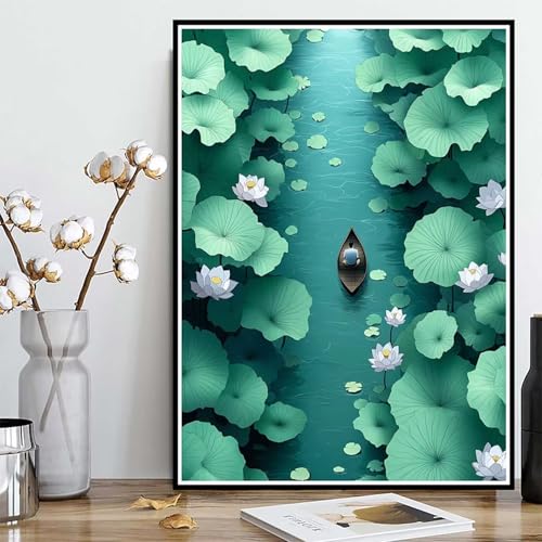 Diamond Painting Lotus Diamond Painting XXL 60x80 cm, 5D Crystal Art Landschaft Muster DIY Runden Steine Vollbohrer Mosaik Bastelset Erwachsene für Zimmer Deko Wohnzimmer, Geschenke -ly250825607D Diamond Painting Lotus Diamond Painting XXL 60x80 cm, 5D Crystal Art Landschaft Muster DIY Runden Steine Vollbohrer Mosaik Bastelset Erwachsene für Zimmer Deko Wohnzimmer, Geschenke -ly250825607D von LUOLYYEI