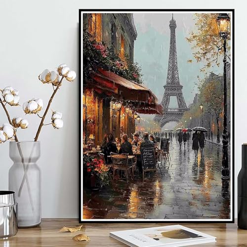 Diamond Painting Paris Diamond Painting XXL 60×80cm, 5D Crystal Art Landschaft Muster DIY Runden Steine Vollbohrer Mosaik Bastelset Erwachsene für Zimmer Deko Wohnzimmer, Geschenke -ly25082LCGQ0 Diamond Painting Paris Diamond Painting XXL 60×80cm, 5D Crystal Art Landschaft Muster DIY Runden Steine Vollbohrer Mosaik Bastelset Erwachsene für Zimmer Deko Wohnzimmer, Geschenke -ly25082LCGQ0 von LUOLYYEI