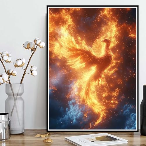 Diamond Painting Phönix Diamond Painting XXL 50x70cm, 5D Crystal Art Flamme Muster DIY Runden Steine Vollbohrer Mosaik Bastelset Erwachsene für Zimmer Deko Wohnzimmer, Geschenke für Frauen -ly2508202 Diamond Painting Phönix Diamond Painting XXL 50x70cm, 5D Crystal Art Flamme Muster DIY Runden Steine Vollbohrer Mosaik Bastelset Erwachsene für Zimmer Deko Wohnzimmer, Geschenke für Frauen -ly2508202 von LUOLYYEI