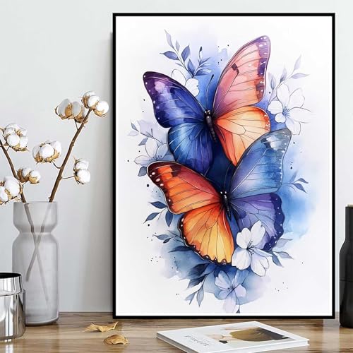 Diamond Painting Schmetterling Diamond Painting XXL 90×120cm, 5D Crystal Art Blume Muster DIY Runden Steine Vollbohrer Mosaik Bastelset Erwachsene für Zimmer Deko Wohnzimmer, Geschenke -ly250827O Diamond Painting Schmetterling Diamond Painting XXL 90×120cm, 5D Crystal Art Blume Muster DIY Runden Steine Vollbohrer Mosaik Bastelset Erwachsene für Zimmer Deko Wohnzimmer, Geschenke -ly250827O von LUOLYYEI