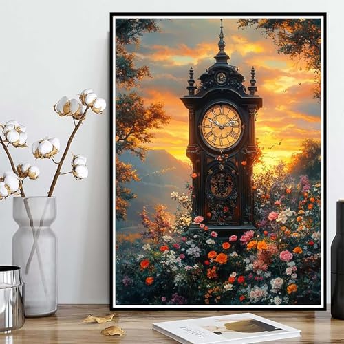 Diamond Painting Uhren Diamond Painting XXL 100x135cm, 5D Crystal Art Blumen Muster DIY Runden Steine Vollbohrer Mosaik Bastelset Erwachsene für Zimmer Deko Wohnzimmer, Geschenke für Frauen -ly25082K1 Diamond Painting Uhren Diamond Painting XXL 100x135cm, 5D Crystal Art Blumen Muster DIY Runden Steine Vollbohrer Mosaik Bastelset Erwachsene für Zimmer Deko Wohnzimmer, Geschenke für Frauen -ly25082K1 von LUOLYYEI