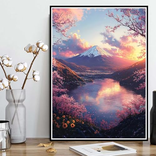 Diamond Painting Vulkan Fuji Diamond Painting XXL 90x120cm, 5D Crystal Art Landschaft Muster DIY Runden Steine Vollbohrer Mosaik Bastelset Erwachsene für Zimmer Deko Wohnzimmer, Geschenke -ly25082Y8 Diamond Painting Vulkan Fuji Diamond Painting XXL 90x120cm, 5D Crystal Art Landschaft Muster DIY Runden Steine Vollbohrer Mosaik Bastelset Erwachsene für Zimmer Deko Wohnzimmer, Geschenke -ly25082Y8 von LUOLYYEI