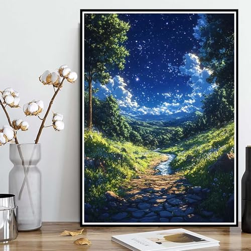Diamond Painting Wiese Diamond Painting XXL 100x135cm, 5D Crystal Art Sternenhimmel Muster DIY Runden Steine Vollbohrer Mosaik Bastelset Erwachsene für Zimmer Deko Wohnzimmer, Geschenke -ly25082BE Diamond Painting Wiese Diamond Painting XXL 100x135cm, 5D Crystal Art Sternenhimmel Muster DIY Runden Steine Vollbohrer Mosaik Bastelset Erwachsene für Zimmer Deko Wohnzimmer, Geschenke -ly25082BE von LUOLYYEI