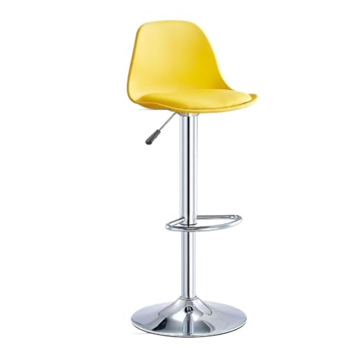 LUOQIANDEBB Bar StüHle Barstuhl, Moderner, Minimalistischer Barstuhl, Kassierer, Rezeption, Hebestuhl, Heimstuhl, Hoher Hocker, Barhocker Bar Chair (Color : Yellow, Size : B) von LUOQIANDEBB