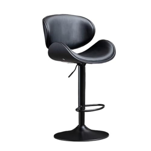 LUOQIANDEBB Bar StüHle Barstuhl, Rotierender Lift, Barstuhl, Leichter Luxus, for Zuhause, Rezeption, Hochstuhl, Hoher Hocker, Moderner, Einfacher Barstuhl Bar Chair (Color : Black, Size : A) von LUOQIANDEBB