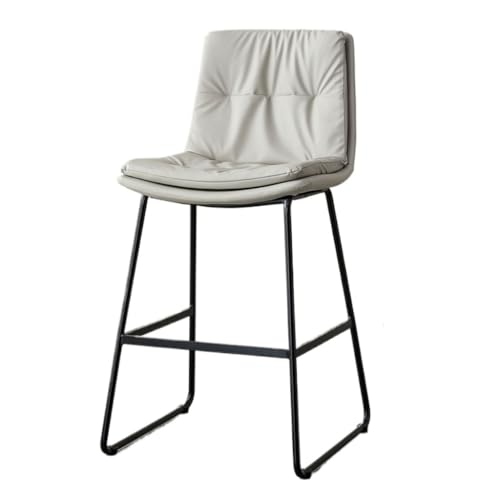 LUOQIANDEBB Bar StüHle Leichter Luxus-Barstuhl for Zuhause, Hoher Hocker, Moderner, Einfacher Barstuhl Mit Rückenlehne, Internet-Stuhl, Promi-Rezeptionsstuhl Bar Chair (Color : White, Size : A) von LUOQIANDEBB
