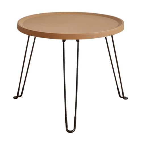 LUOQIANDEBB Tisch Klein Klappbarer Sofa-Beistelltisch, Wohnzimmer, Couchtisch, Einfacher Kleiner Runder Tisch, Schlafzimmer-Mini-Nachttisch Kleine Tische(Color:K) von LUOQIANDEBB