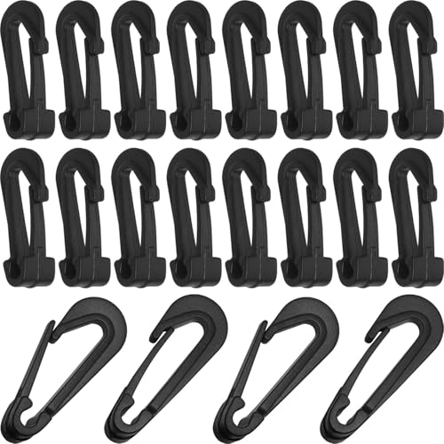 Kofferraum-Netztaschenhaken, multifunktional, offen, Kunststoff, Fragezeichen, 5 mm, Einzelkopf-Schnappverschluss, elastische Campinghandschuhe, Anti-Verlust-Kordel, Bungee-Haken Kofferraum-Netztaschenhaken, multifunktional, offen, Kunststoff, Fragezeichen, 5 mm, Einzelkopf-Schnappverschluss, elastische Campinghandschuhe, Anti-Verlust-Kordel, Bungee-Haken von LUORNG