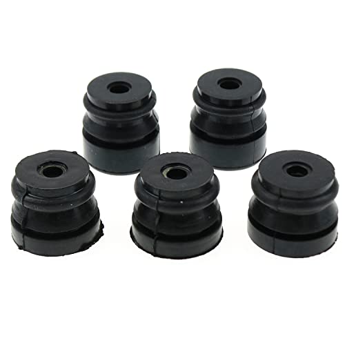 LUORNG 5 Stück Kettensäge Dämpfungsgummi Pad Ringpuffer Gummi Dämpfungsblock für Benzin-Kettensäge 4500/5200/5800/43cc/45cc chinesische Kettensägen Ersatzteile (2 x lang + 3 x kurz) von LUORNG