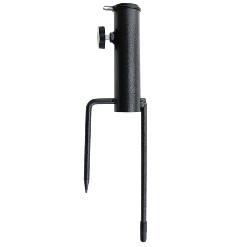 LUORNG Strandschirm Sandanker, tragbarer Metallschirmständer für Terrasse/Strand/Sonnenschirm/Garten/Angelszenen, verstellbare Halterung, passend für 2,3–3 cm Schirmstangen (1 Stück) von LUORNG