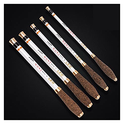 LUOSHUAI Stipprute Licht Tragbare Mini Angelrute Hand Pole Super Kurz Carbon Teleskop 1,5-3.6m Karpfen Fisch Kinder Urlaub Reisen Pesca Angelrute (Color : White, Length : 2.1 m) von LUOSHUAI