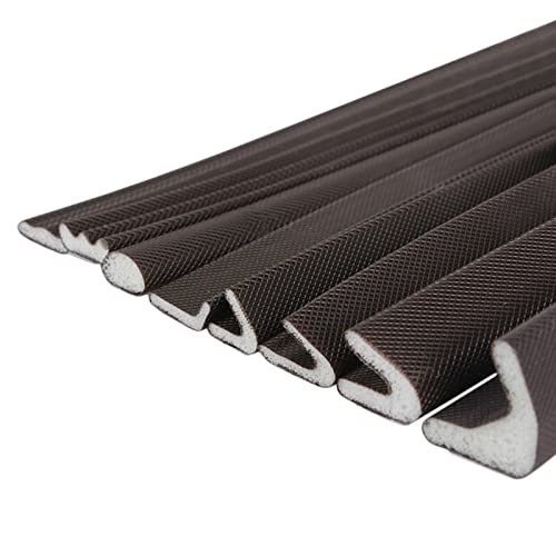 LUOSHUAI TüRdichtung Schaum Schalldichte Türfenster Dichtungsstreifen Selbstklebende Tür Spalt Anti Collision Wetter Abisoliereinfüllfenster Hardware 5m Dichtungsband (Color : 14x17mm V L) von LUOSHUAI