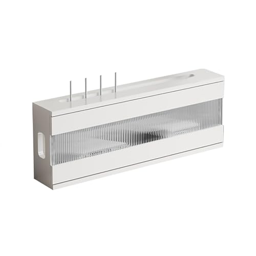 LUOWEIYA Aufbewahrungsbox für WLAN-Router Zur Wandmontage, Aufbewahrungsschrank für Heimmedien, Projektorständer, Hölzernes Regal fFür WLAN-Router für Wohn- und Spielzimmer(White,70cm) von LUOWEIYA