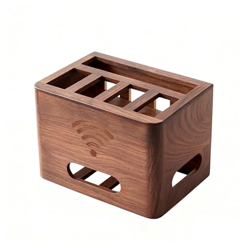 LUOWEIYA Router-Aufbewahrungsbox, WiFi-Router-Aufbewahrungsregal, Standregal, Multimedia-Versteckschrank, Moderne Standbox für Das Wohnzimmer(20cm) von LUOWEIYA