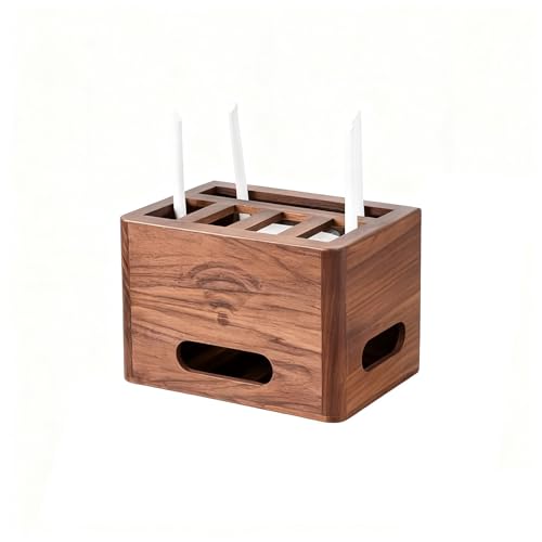 LUOWEIYA Router-Regal, WiFi-Router-Aufbewahrungsschrank, Muss Zusammengebaut Werden, Home-Media-Aufbewahrungsschrank für Kabelmodems und Netzwerkgeräte(Walnut) von LUOWEIYA