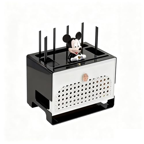 LUOWEIYA Versteckte Aufbewahrungsbox für WLAN-Router, Bodenstehende Aufbewahrungsbox für Router, Projektorregal, Organizer für Modem-Steckdosenleisten für Zuhause und Büro LUOWEIYA Versteckte Aufbewahrungsbox für WLAN-Router, Bodenstehende Aufbewahrungsbox für Router, Projektorregal, Organizer für Modem-Steckdosenleisten für Zuhause und Büro von LUOWEIYA