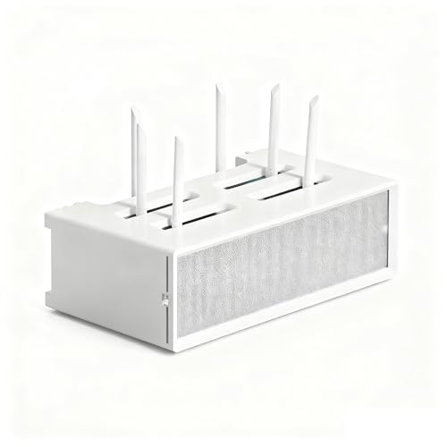 LUOWEIYA Versteckte Schrankbox Zur Aufbewahrung Von WLAN-Routern, Router-Regal, Desktop-Aufbewahrungsschrank, Netzwerk-TV-Set-Top-Box-Rack für Modemkabel(White) von LUOWEIYA
