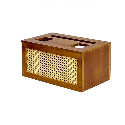 LUOWEIYA WiFi-Router-Aufbewahrungsbox, WiFi-Router-Aufbewahrungsschrank, Bodenstehend, Doppelte Moderne Standschränke, Modemabdeckung für Das Home Office(Walnut) von LUOWEIYA