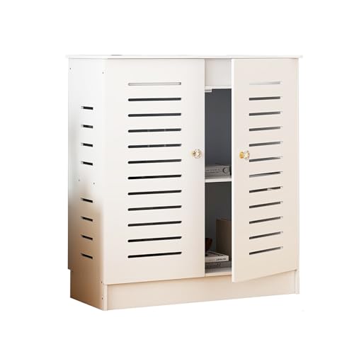LUOWEIYA WiFi-Router-Aufbewahrungsschrank, Multimedia-Versteckschrank mit Verstellbarem Regal, für Router-Aufbewahrungsbox, Kabelmodems und Netzwerkgeräte(80cm) von LUOWEIYA