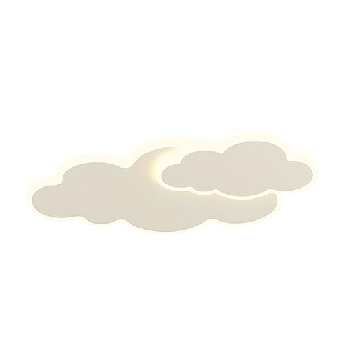 Deckenlampe Cartoon Wolke Decke Deckenleuchte Flush Mount LED Romantische Deckenleuchte Close To Ceiling Light Fixtures for Mädchen Schlafzimmer Kinderzimmer Kinderzimmer Arbeitszimmer(Color:55cm,Size von LUOYAOB