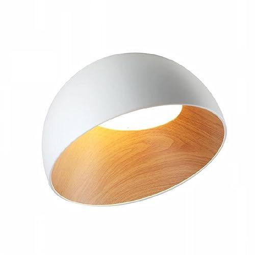 Deckenlampe Lackierte LED-Deckenleuchte mit Holzmaserung Kreative Metallrahmen-Deckenleuchte Flush Mount Energiesparende Deckenleuchten for Küche Flur Wohnzimmer Büro Arbeitszimmer ( Color : Warm ligh von LUOYAOB