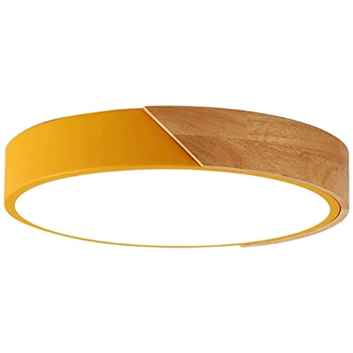 Deckenlampe Minimalistische kreisförmige LED-Deckenleuchte Dimmbare Unterputz-Deckenleuchte Holz & Metall Moderne runde Deckenleuchte for Garderobe Flur Schlafzimmer Küche Wohnzimmer ( Color : 3 Color Deckenlampe Minimalistische kreisförmige LED-Deckenleuchte Dimmbare Unterputz-Deckenleuchte Holz & Metall Moderne runde Deckenleuchte for Garderobe Flur Schlafzimmer Küche Wohnzimmer ( Color : 3 Color von LUOYAOB